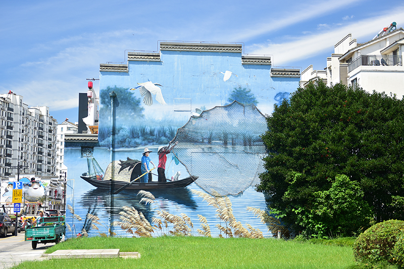 2020年8月2日拍攝的江蘇省張家港市永聯村。